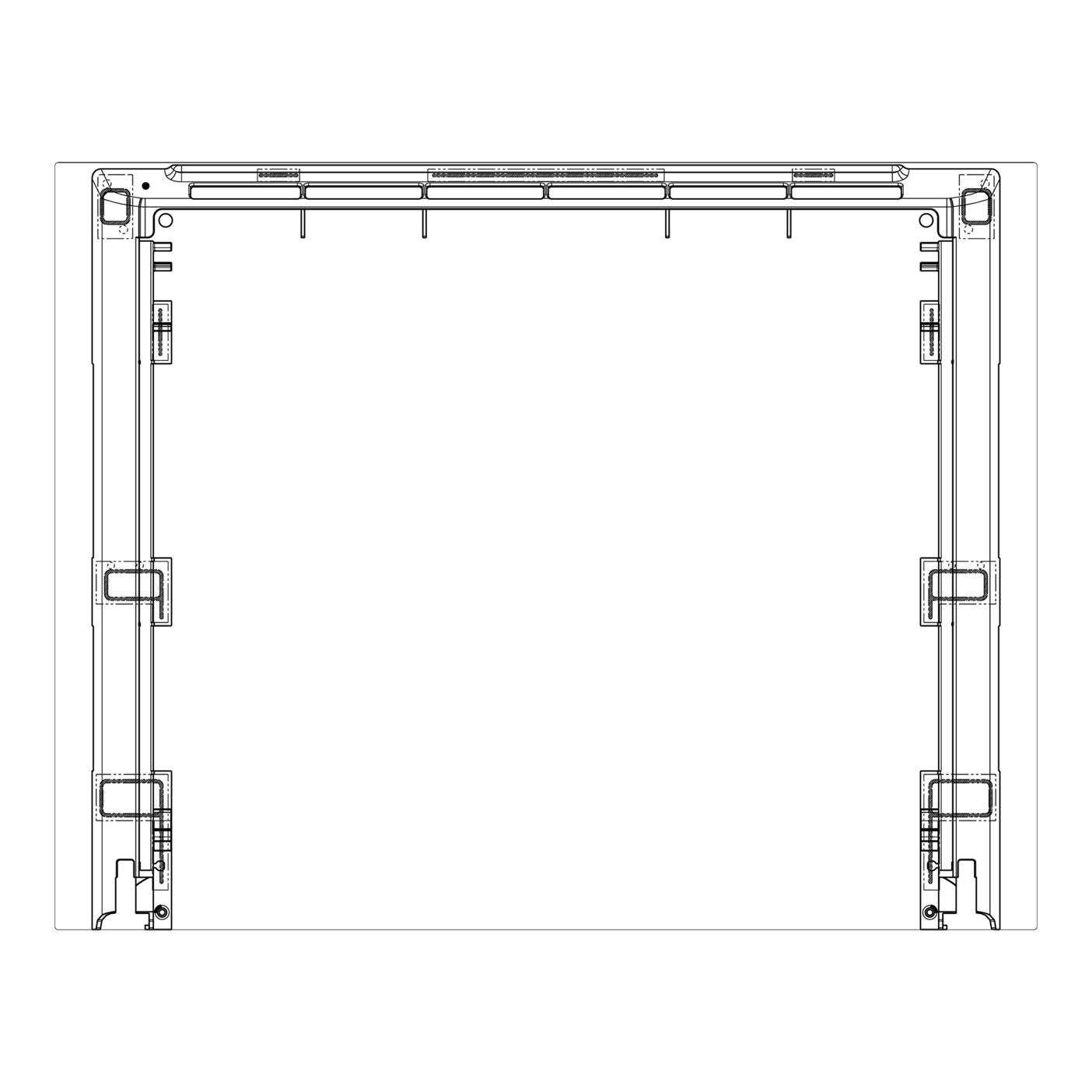 AEG Frontscheibe, weiss, Essentielb, 594x465mm 140242367492