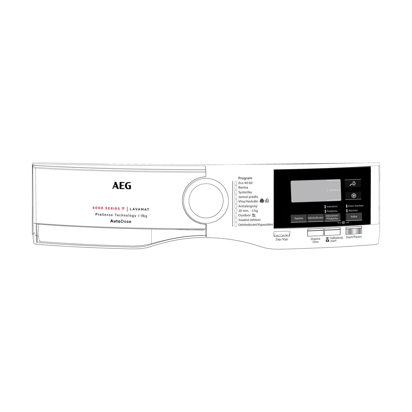 AEG knop, functies, zwart, 10+0 140205438058