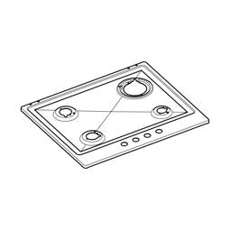 work top,inox,Electrolux,594x510mm
