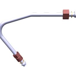 gas pipe, auxiliary, front