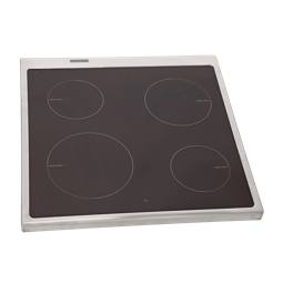 cooking top with frame, inox, 596x600mm
