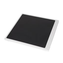 glaskeramikhäll med ram, vit, 596x600mm