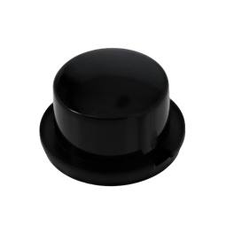 push button, black,