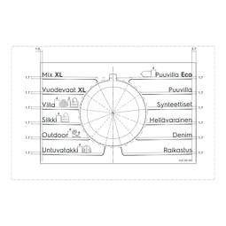 programme plate, knob, adhesive