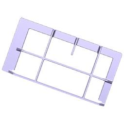 grid, pan support, left