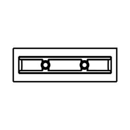 push button cover, 7.7x18.6mm