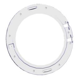 door frame, back, grey, Ø486mm