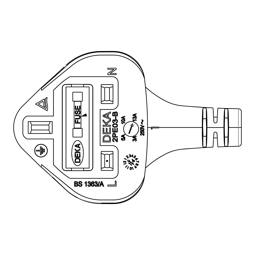 power cable, metal, 2450mm,UK
