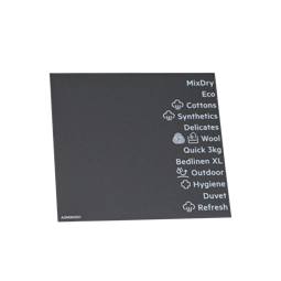 programme plate, adhesive, EN