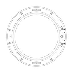 deurkader, achter, grijs, 460mm