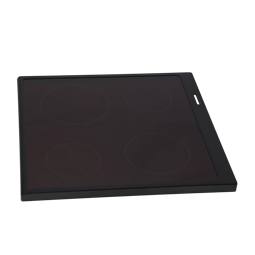 cooking top with frame, mat black, 596x600mm