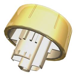 knop, programmaselektor, wit