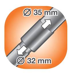 Brosse pour Aspirateur Ø 32 mm - ZE011 
