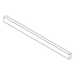 front panel, without, support, 598x40 black ELX