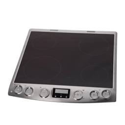 cooking top with frame, inox, 60cm