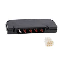 assembly, control panel, push button
