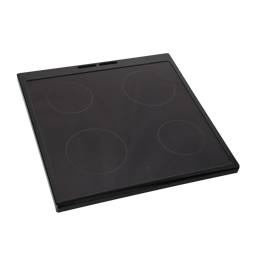cooking top with frame, inox, 596x600mm