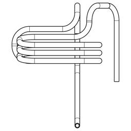 lämpövastus,haihd.kaukalon astia,putken,5mm,L=1139mm