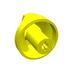 Manette de commande blanche pour table de cuisson au gaz