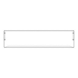 Pannello anteriore per cassetto scaldavivande per cucina