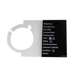 programme plate,knob,adhesive,FI