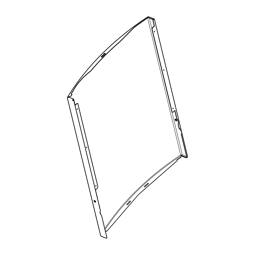 Porte extérieure blanche pour lave-vaisselle