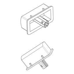 push button, on/off, white