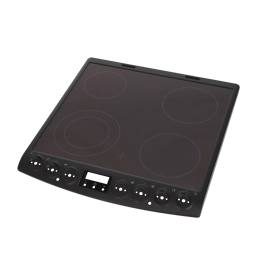 cooking top with frame, black, 60cm
