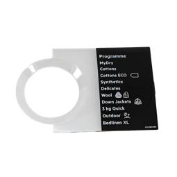 programme plate,knob,adhesive,EN