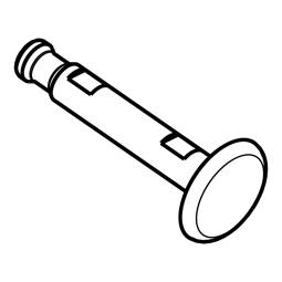 Bouton-poussoir blanc pour unité de commande de four