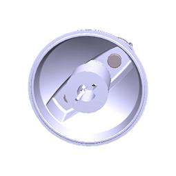 White Hob Control Knob