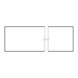 strip edge,Glass shelf,front,590mm