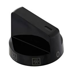 knob, function, black, 6+0