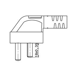 power cable, CHN,2000mm,3x1.0mm