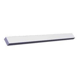 front panel, without, support, 598x40 white ELC