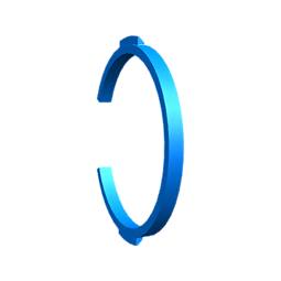 ring, fæstne, orange