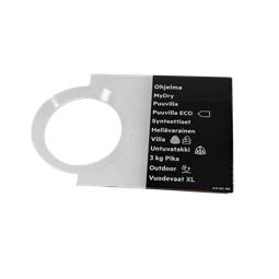 programme plate,knob,adhesive,FI