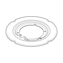 couvercle,brûleur triple couronne,noir opaque