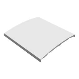 door outer panel, white