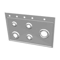 ARBEITSPLATTE,INOX,ZANUSSI,744