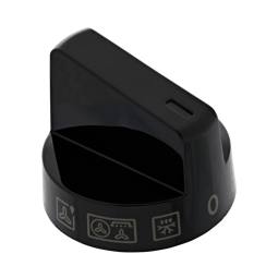 knob, function, black, 10+0