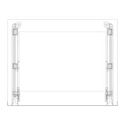 Conjunto de puerta y vidrio - 594x466mm