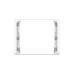 front glass, white, 594x465mm