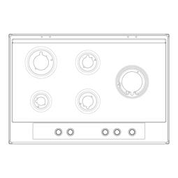 ARBEITSPLATTE,INOX,AEG,744X510