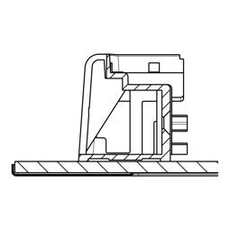 front glass, white, 592x470mm