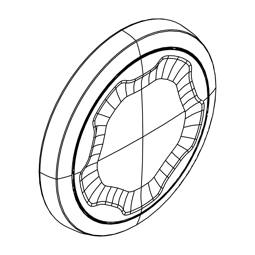 Roue arrière d'aspirateur cylindrique