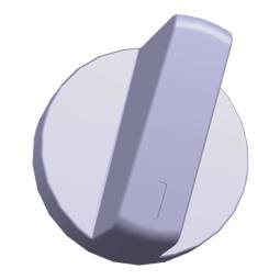 knob, timer, white