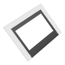 Monteringssats till glaslucka - 592x465mm