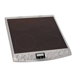 cooking top with frame, inox