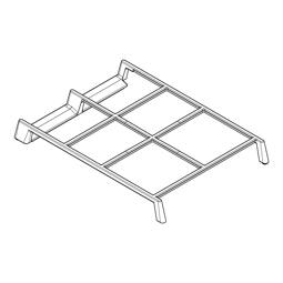 Grille,tôle du support,gauche